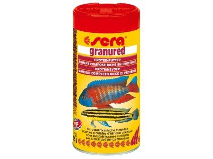 Sera základní krmivo pro dravé cichlidy Granured 250 ml NATURE