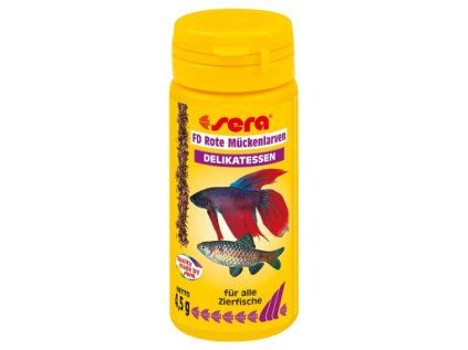 Sera červené komáří larvy FD Rote Mückenlarven (Red Bloodworms) 50 ml NATURE