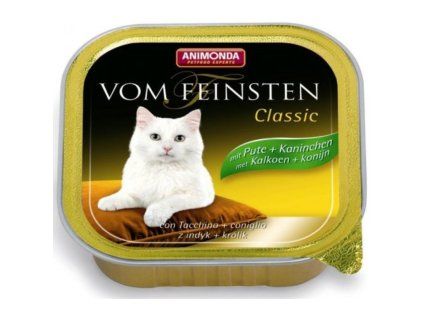 Animonda Vom Feinsten Classic paštika pro kočky krůta + králík 100 g