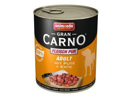 Animonda GranCarno Adult konzerva pro psy hovězí + kachní srdce 400 g