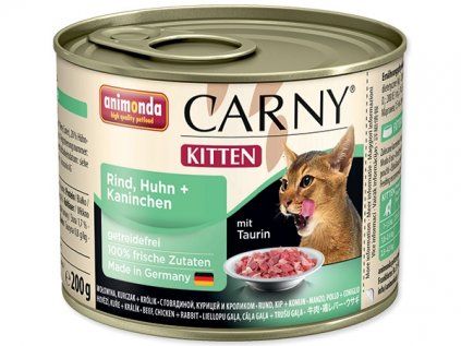 Animonda Carny Junior konzerva pro kočky kuřecí + králík 200g g