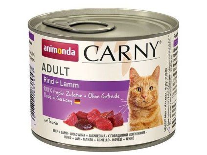Animonda Carny konzerva pro kočky hovězí + jehně 200 g