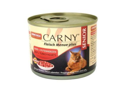 animonda carny senior konzerva pro kocky hovezi kruti srdce 200 g
