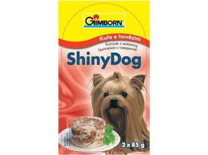 ShinyDog konzerva kuřecí + hovězí 2x 85 g