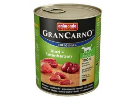 Animonda GranCarno Adult hovězí + kachní srdce 800 g