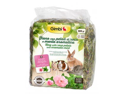 Gimborn IT Gimbi Krmné seno s růží 500 g