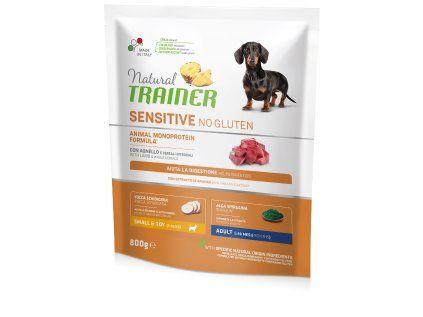 Natural Trainer Sensitive No Gluten Adult Mini jehně a rýže 800 g