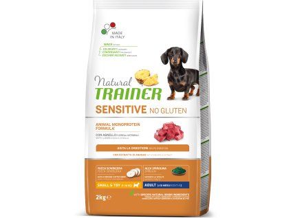 Natural Trainer Sensitive No gluten Adult Mini jehněčí 2 kg