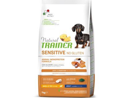 Natural Trainer Sensitive No gluten Adult Mini losos 7 kg