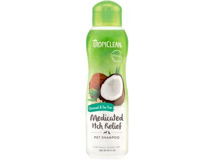 TROPICLEAN šampón ovesné vločky a čajovník 355 ml