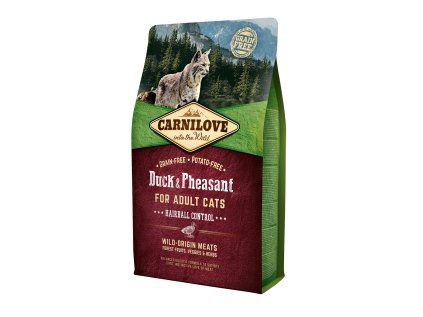 Carnilove Cat Grain Free Duck&Pheasant Adult Hairball Control 2 kg