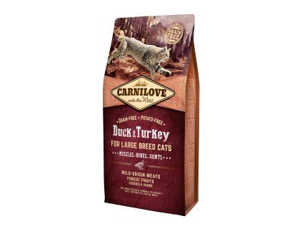 Carnilove Cat Grain Free Duck & Turkey LB Cat Muscles, Bones, Joints 6 kg