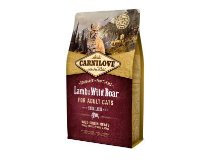 Carnilove Cat Grain Free Lamb & Wild Boar Adult Sterilised 2 kg