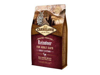 Carnilove Cat Grain Free Reindeer Adult Energy & Outdoor 2 kg
