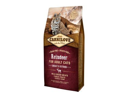 Carnilove Cat Grain Free Reindeer Adult Energy & Outdoor 6 kg