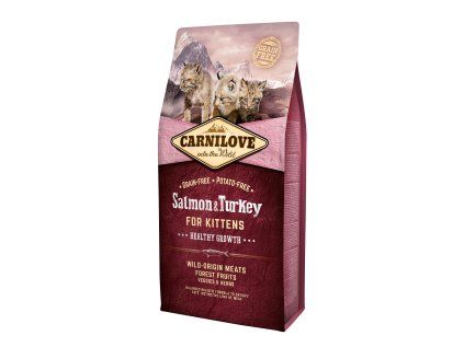 Carnilove Cat Grain Free Salmon&Turkey Kittens Healthy Growth 6 kg