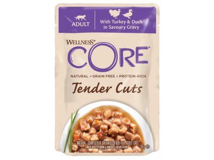 Wellness CORE Tender Cuts with Turkey & Duck in Savoury Gravy 85 g