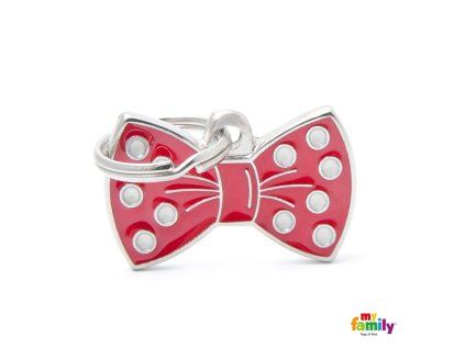 Známka Charms - mašle červená