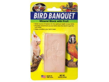 Bird Banquet minerální blok s ovocem L