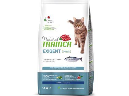 Natural Trainer Cat Exigent mořská ryba 1,5 kg