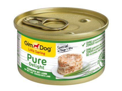 GIMDOG Little Darling PURE DELIGHT kuřecí s jehněčím 150 g
