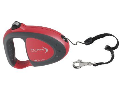 Ferplast samonavíjecí vodítko  FLIPPY TECH M červené