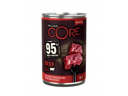 Wellness Dog konzerva 95 % hovězí s brokolicí 400 g