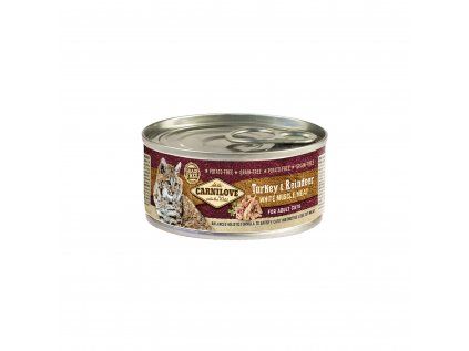 Konzerva Carnilove WMM Turkey & Reindeer for Adult Cats 100 g