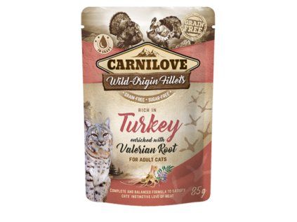 Kap.Carnilove Cat Pouch Turkey with Valerian 85 g