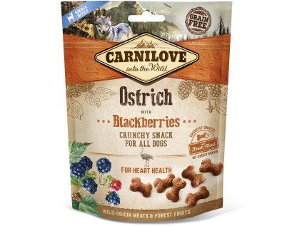 Carnilove Dog Crunchy Snack Ostrich, Blackber and fresh meat 200 g