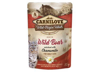 Kap.Carnilove Cat Pouch Wild Boar with Chamomile 85 g