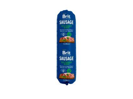Brit Sausage Turkey & Pea 800 g