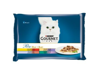 Kapsičky Gourmet Perle Duo Multipack Masové Duo 4x 85 g