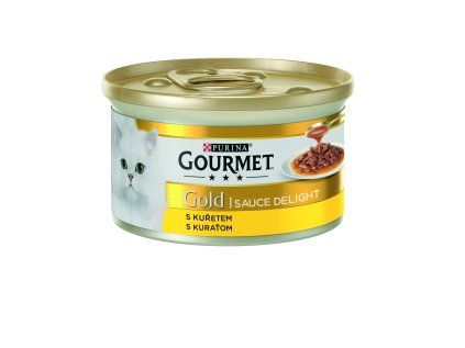 Konzerva Gourmet Gold Sauce Delights kuře v omáčce 85 g