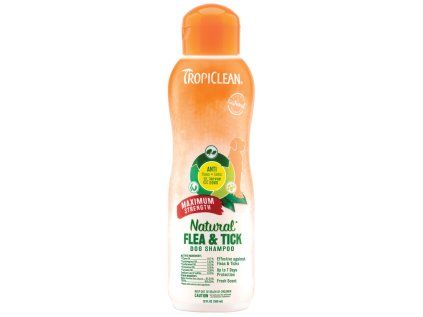 Tropiclean antiparazitní sampon Flea and Tick Maximum Strength 355 ml