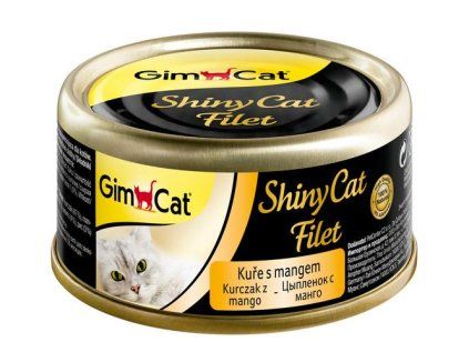 Konzerva Shiny Cat filet kuře s mangem 70 g
