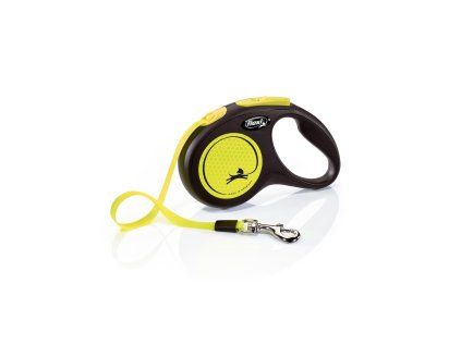 Flexi New Neon S pásek 5m/15 kg žluté