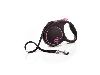 Flexi Black Design M pásek 5 m/25 kg růžové