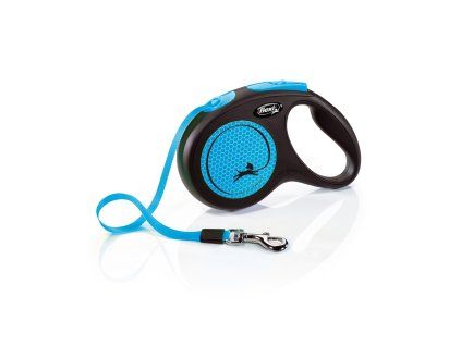 Flexi New Neon M pásek 5m/25 kg modré