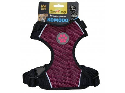 Postroj Gimborn Komodo XXS 30 - 40 cm vínový