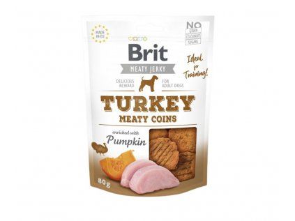 Brit Jerky Turkey Meaty Coins 80 g