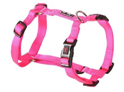 Postroj Gimborn Nylon H 3,8 x 80 - 110 cm růžový