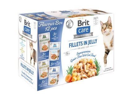 Brit Care Cat Flavour box Fillet in Jelly, 4*3 pcs. (12*85 g)