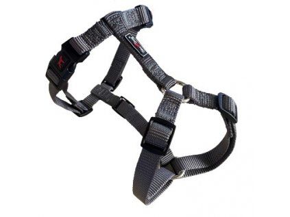 Postroj Gimborn Nylon H 1,0 x 33-44 cm šedivý
