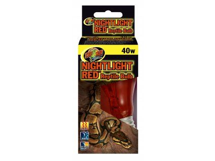 Zoomed žárovka Nightlight Red 40W