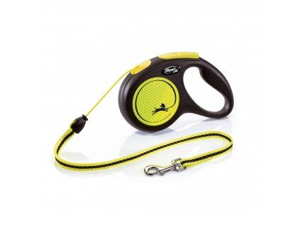 Flexi New Neon M lanko 5m/ 20 kg žluté