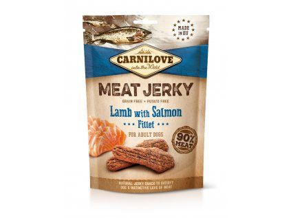 Carnilove Jerky jehněčí filet s lososem 100 g
