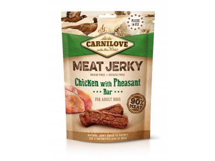 Carnilove Jerky kuřecí tyčinka s bažantem 100 g