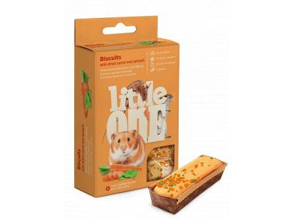 Little One piškoty s mrkvi a špenátem 5x7 g