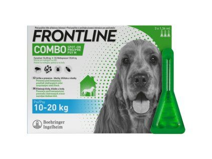 FRONTLINE COMBO spot-on pro psy M (10 - 20 kg) - 3 ks